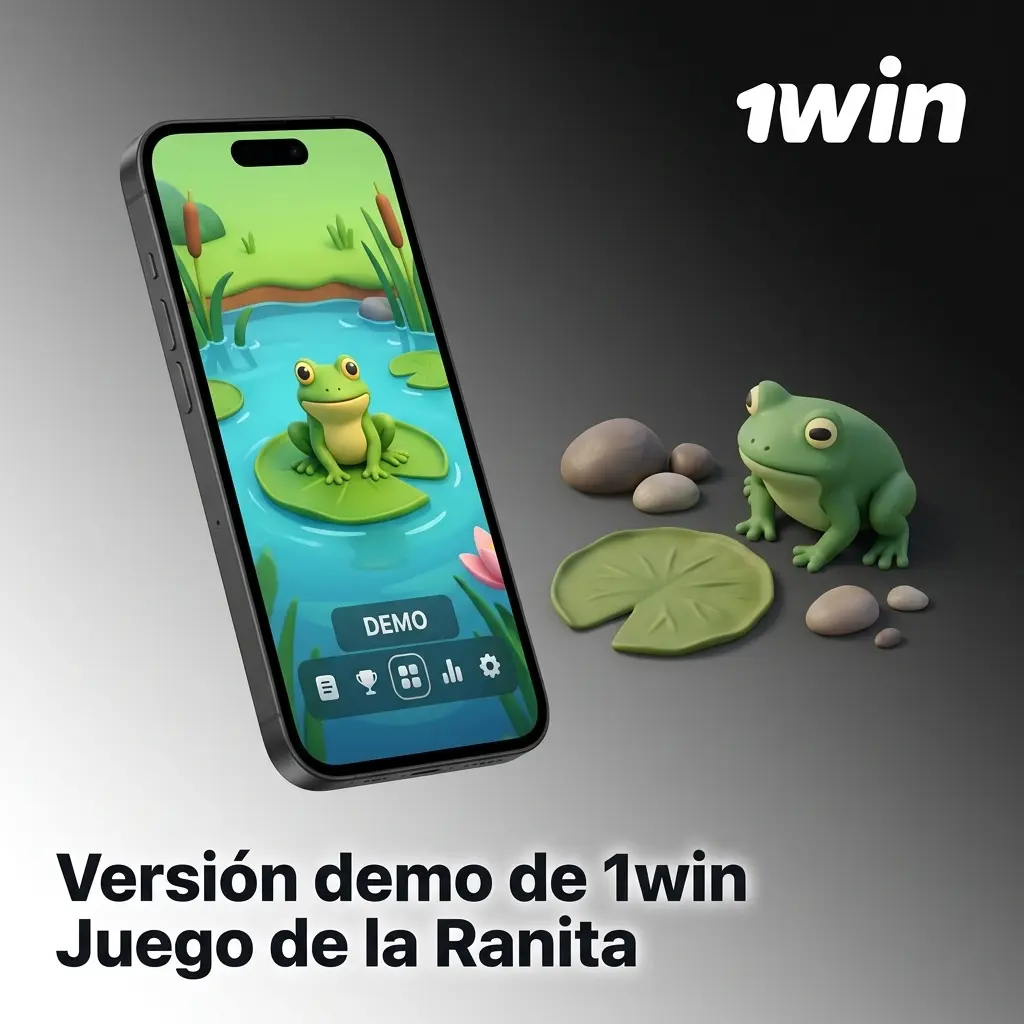 Versión demo de 1win Juego de la Ranita para practicar sin dinero real, ideal para probar estrategias gratis.