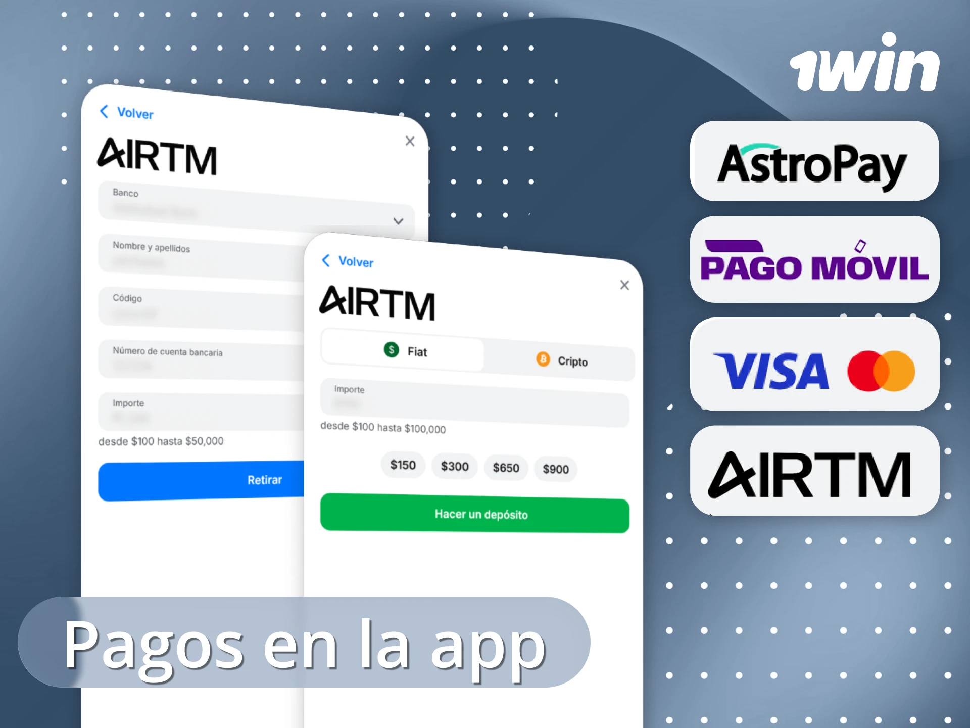 Realiza pagos y retiros seguros en la app de 1win.