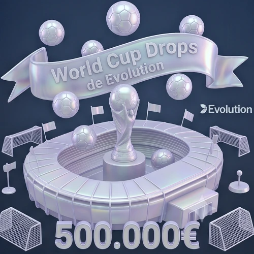 Disfruta de la promoción World Cup Drops de Evolution en 1win casino.